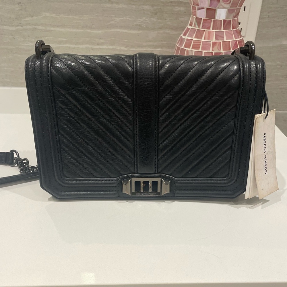 Rebecca Minkoff Chevron Quilted Love Crossbody